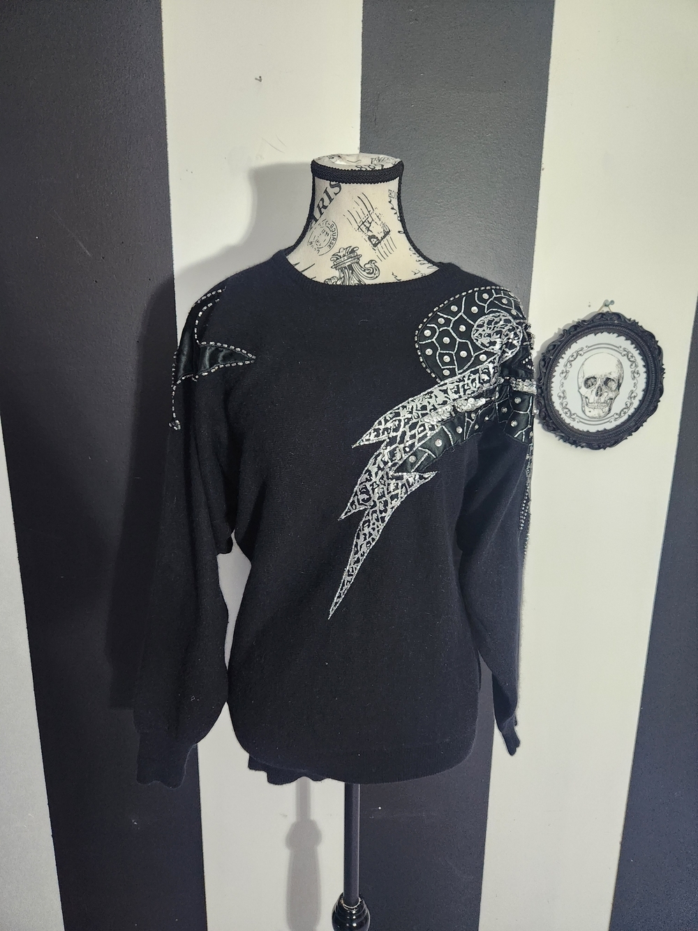 Trad 80's Gothic Sweater - Picture 2 of 6